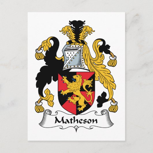 Matheson Family Crest Briefkaart (Voorkant)