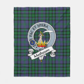 Matheson Green Clan badge Tartan Pset Fleece Deken (Voorkant)