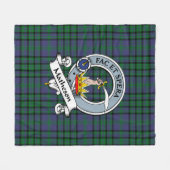 Matheson Green Clan badge Tartan Pset Fleece Deken (Voorkant (Horizontaal))