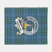Matheson Hunting Ancient Clan Badge Tartan Pset Fleece Deken (Voorkant (Horizontaal))