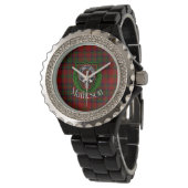 Matheson Scottish Clan Tartan & Crest Horloge (Gekanteld)