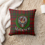 Matheson Scottish Clan Tartan & Crest Kussen (Deken)