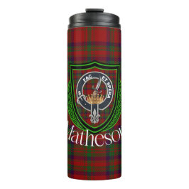 Matheson Scottish Clan Tartan & Crest Thermosbeker