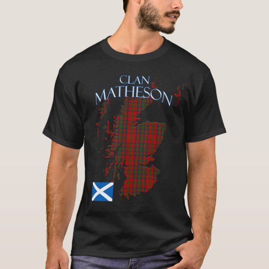 Matheson Scottish Clan Tartan Schotland T-shirt (Voorkant)