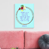 Matheüs 6: 24 | Motivatie Bijbel Quotes Verse Canvas Afdruk (Insitu (Woonkamer))