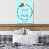 Matheüs 6: 24 | Motivatie Bijbel Quotes Verse Canvas Afdruk (Insitu (Slaapkamer))