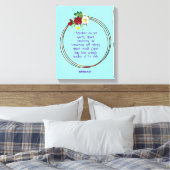 Matheüs 6: 24 | Motivatie Bijbel Quotes Verse Canvas Afdruk (Insitu (Slaapkamer))