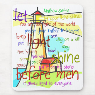 Mathew 5:14-16 vuurtoren 1 muismat