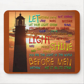 Mathew 5:14-16 vuurtoren 2 muismat