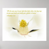 Mathew 5:16 Inspirerend Poster (Voorkant)