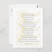 Mathew 5: 3-10 briefkaart (Voorkant / Achterkant)