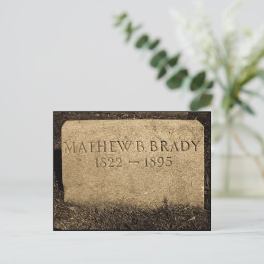 Mathew Brady - beroemde fotograaf voor de burgeroo Briefkaart (Staand voorkant)
