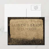 Mathew Brady - beroemde fotograaf voor de burgeroo Briefkaart (Voorkant / Achterkant)