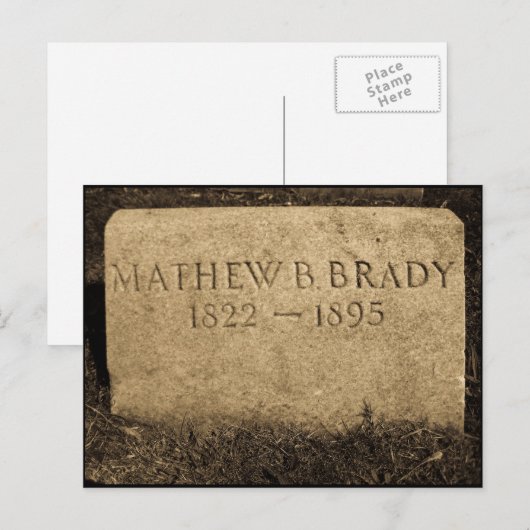 Mathew Brady - beroemde fotograaf voor de burgeroo Briefkaart (Voorkant / Achterkant)