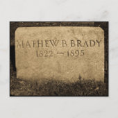 Mathew Brady - beroemde fotograaf voor de burgeroo Briefkaart (Voorkant)