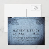 Mathew Brady - beroemde fotograaf voor de burgeroo Briefkaart (Voorkant / Achterkant)