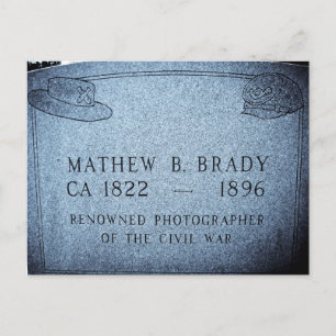 Mathew Brady - beroemde fotograaf voor de burgeroo Briefkaart