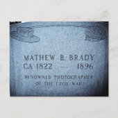 Mathew Brady - beroemde fotograaf voor de burgeroo Briefkaart (Voorkant)