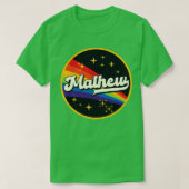 Mathew regenboog in ruimte  stijl t-shirt (Design voorkant)