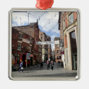 Mathew Street in Liverpool Metalen Ornament