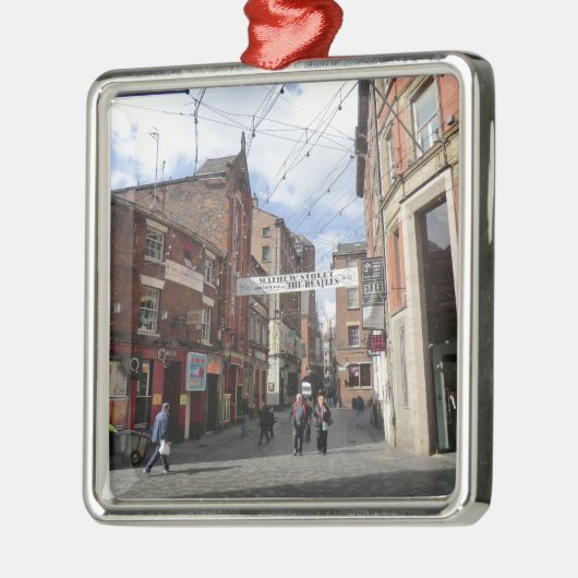 Mathew Street in Liverpool Metalen Ornament (Links)