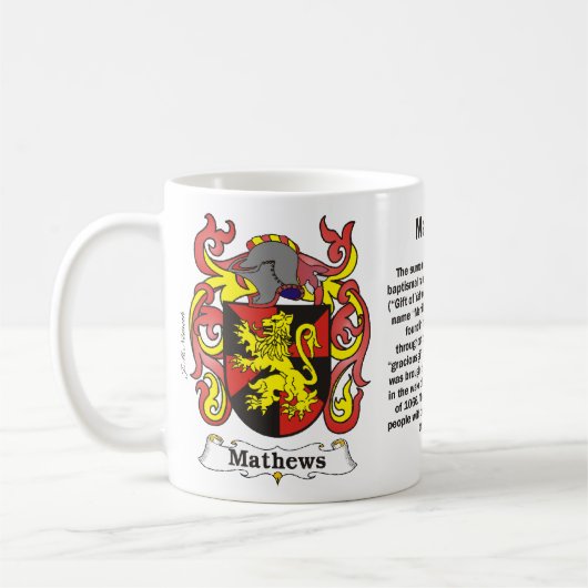 Mathews Family Coat of Arms Mok (Links)