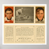 Mathewson Devlin Giants Baseball 1912 Poster (Voorkant)