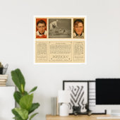 Mathewson Devlin Giants Baseball 1912 Poster (Thuiskantoor)