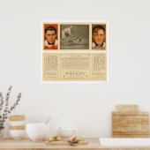 Mathewson Devlin Giants Baseball 1912 Poster (Keuken)