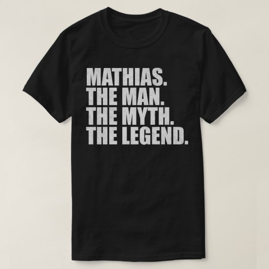 MathiasMathias Naam Mathias Voornaam T-shirt (Design voorkant)