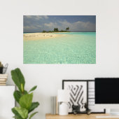 Mathidhoo-eiland, onbewoond, Noord-Huvadhoo 3 Poster (Thuiskantoor)