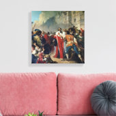 Mathieu Mole wordt tegengehouden door de Parijse m Canvas Afdruk (Insitu (Woonkamer))