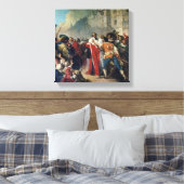 Mathieu Mole wordt tegengehouden door de Parijse m Canvas Afdruk (Insitu (Slaapkamer))