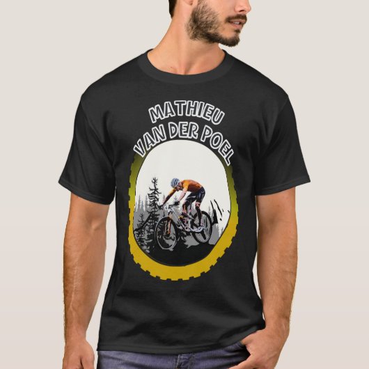 Mathieu Van Der Poel Mountain Biker mtblife Classi T-shirt (Voorkant)