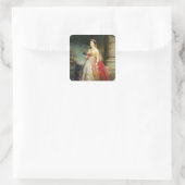 Mathilde Laetitia Wilhelmine Bonaparte 1861 Vierkante Sticker (Tas)