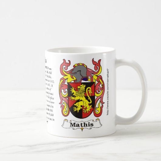 Mathis Family Coat of Arms mok (Rechts)