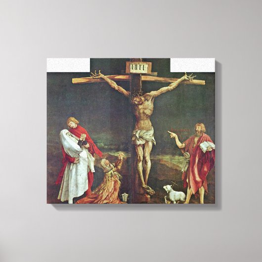 Mathis Grunewald Gothart - Crucifixe of Christus Canvas Afdruk (Voorkant)