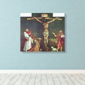 Mathis Grunewald Gothart - Crucifixe of Christus Canvas Afdruk (Insitu (Houten vloer))