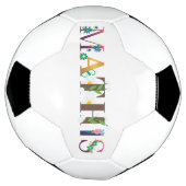 MATHIS Voornaam Elegant geborduurd Voetbal (Gedraaid)