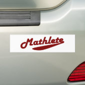 Mathlete Bumpersticker (Op auto)