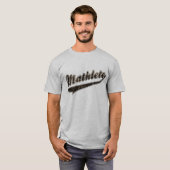Mathlete - honkbal t-shirt (Voorkant volledig)