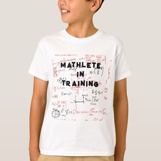 Mathlete in opleiding t-shirt (Voorkant)