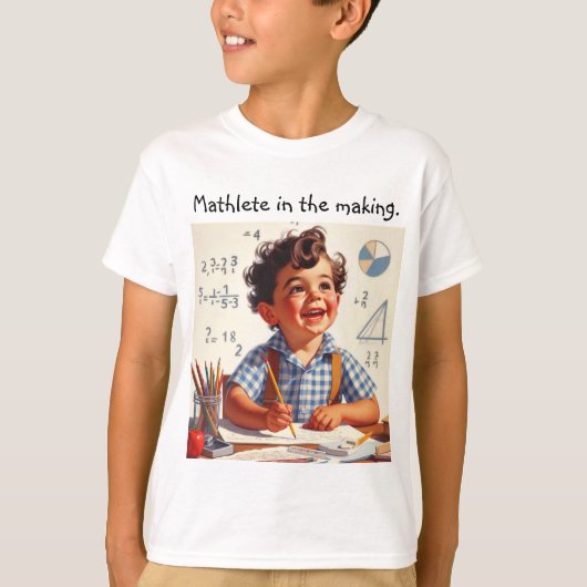 Mathlete in wording. t-shirt (Voorkant)