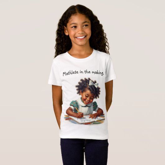 Mathlete in wording. t-shirt (Voorkant volledig)