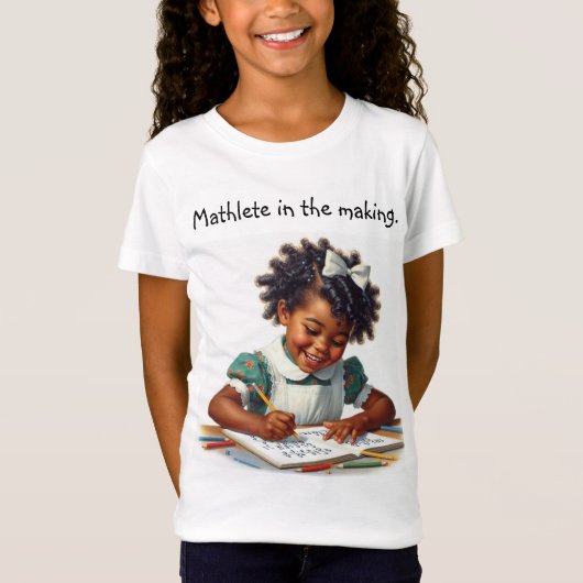 Mathlete in wording. t-shirt (Voorkant)