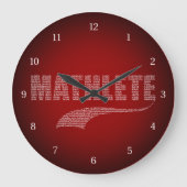 Mathlete Large Clock Grote Klok (Voorkant)