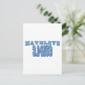 Mathlete Pi Briefkaart (Staand voorkant)