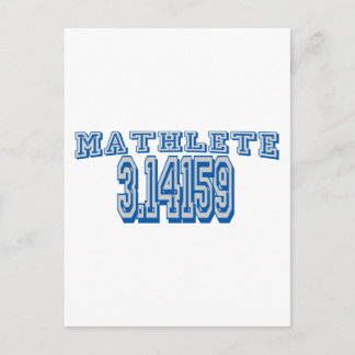 Mathlete Pi Briefkaart