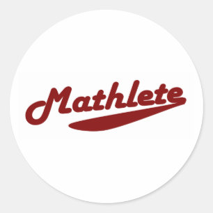 Mathlete Ronde Sticker