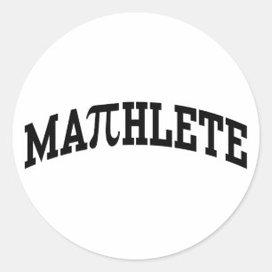 Mathlete Ronde Sticker